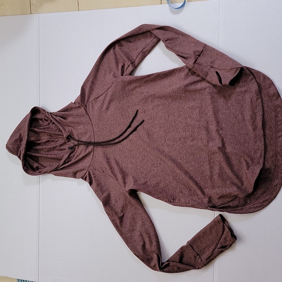 Athleta Uptempo Hooded T-shirt Sweatshirt - Picture 1 of 12